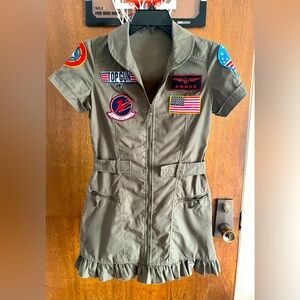 Women’s Top Gun flight dress- Halloween costume